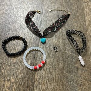 ⭐️5 for $25⭐️ Bracelets and Choker Necklaces Bundle